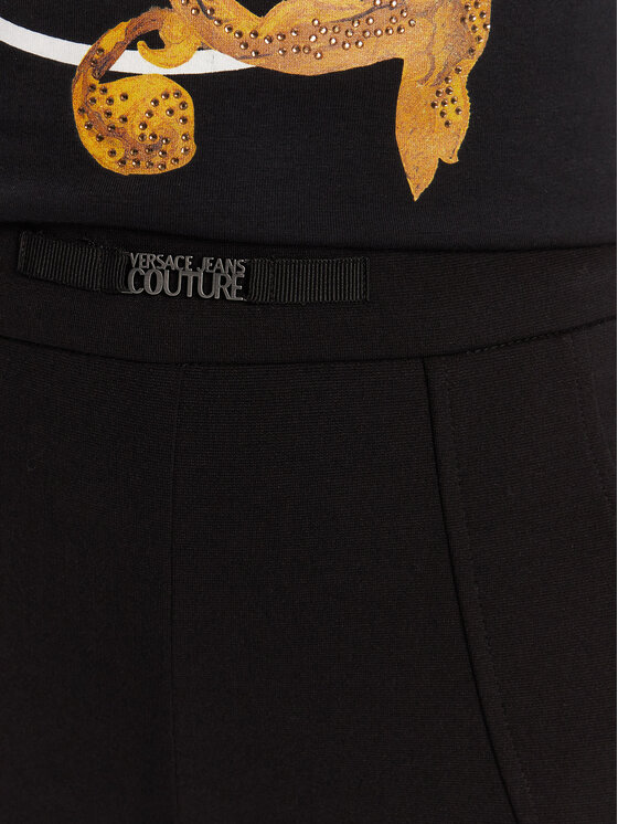 Versace Jeans Couture Versace Jeans Couture Hlače iz tkanine 79HAA105 J0092 Črna Slim Fit
