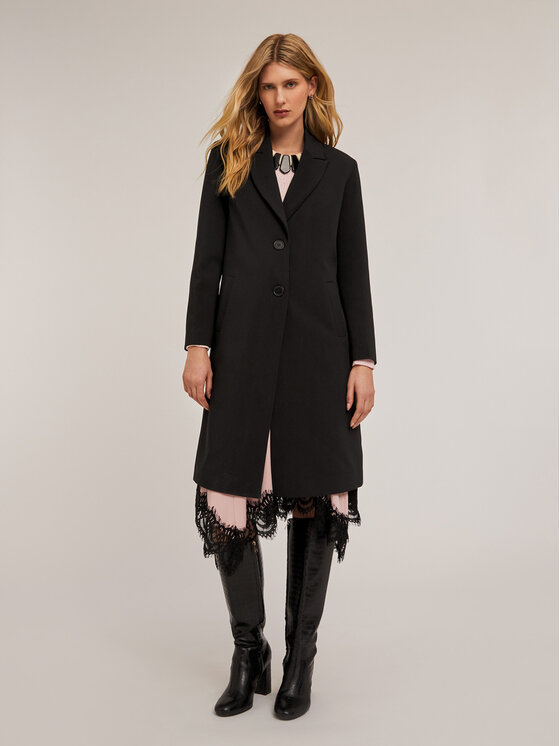 Motivi Motivi Cappotto 0062Q000562N033 Nero Regular Fit
