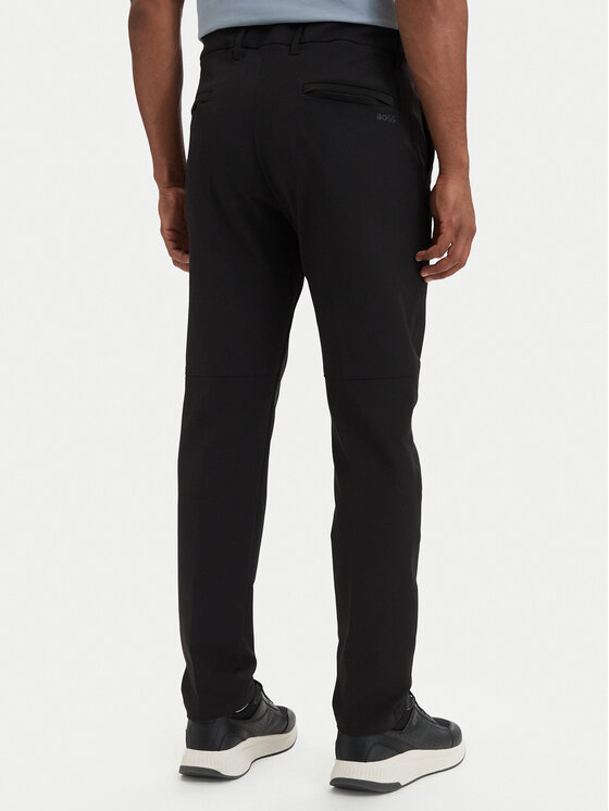BOSS BOSS Szövet nadrág T_Commuter 50534303 Fekete Slim Fit