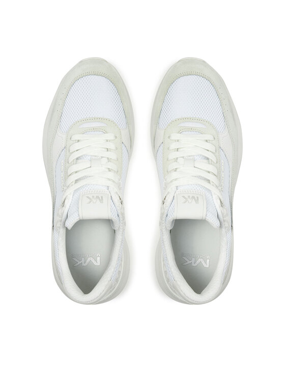 MICHAEL Michael Kors MICHAEL Michael Kors Tossud Trevor Mixed-Media Trainer 42F4TRFS7D Valge