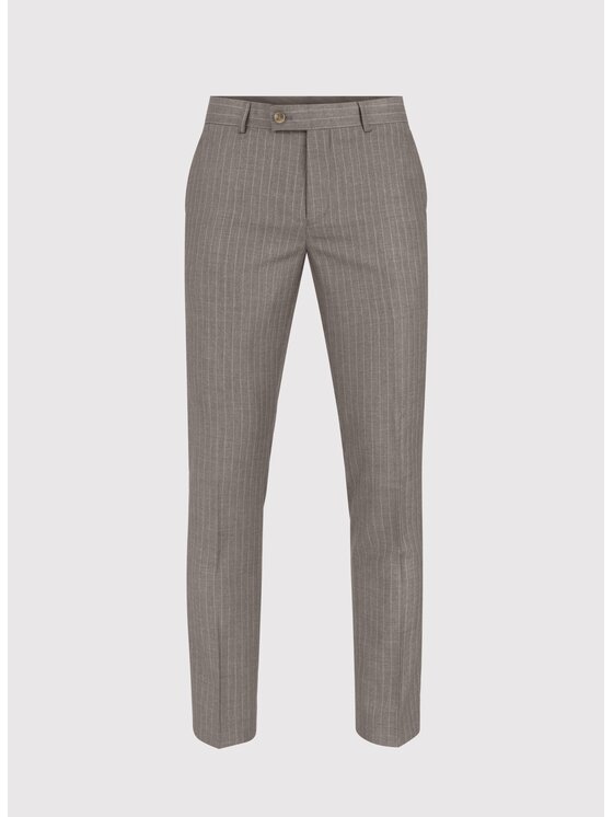 Pako Lorente Pako Lorente Spodnie garniturowe P24WF-6G-004 Beżowy Slim Fit