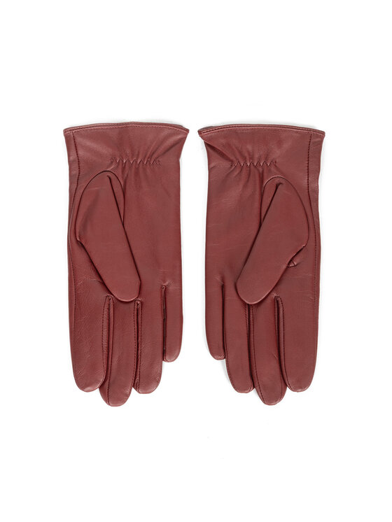 Deni Cler Milano Deni Cler Milano Rękawiczki Damskie T-DC-L060-E5-77-39-1 Bordowy