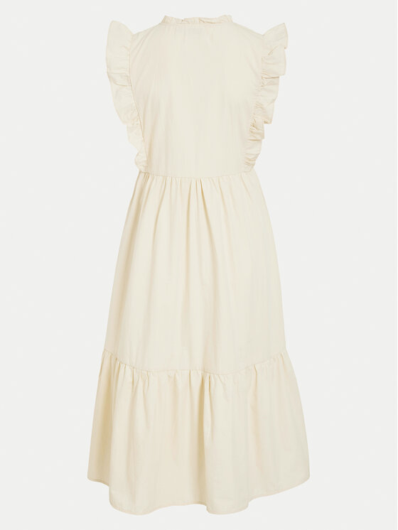 Vila Vila Літня сукня Krista 14106337 Бежевий Regular Fit