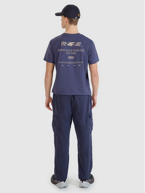 4F 4F Pantaloni di tessuto 4FRSS25TTROM1459-22S Nero Regular Fit