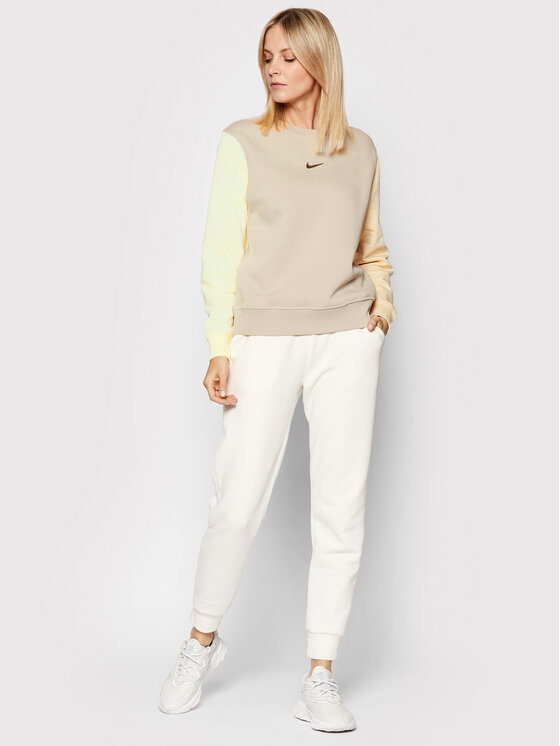 Nike Nike Bluza Swoosh DJ4411 Beżowy Loose Fit