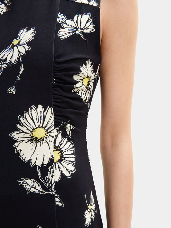 Desigual Desigual Letné šaty Lorena 24SWVK18 Čierna Regular Fit