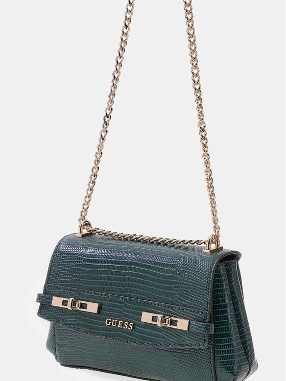 Guess Guess Дамска чанта Melinda Mini HWKL99 33780 Зелен
