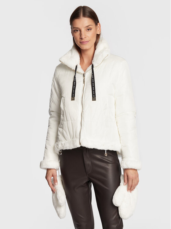 Liu Jo Sport Geacă TF2172 E0696 Alb Relaxed Fit