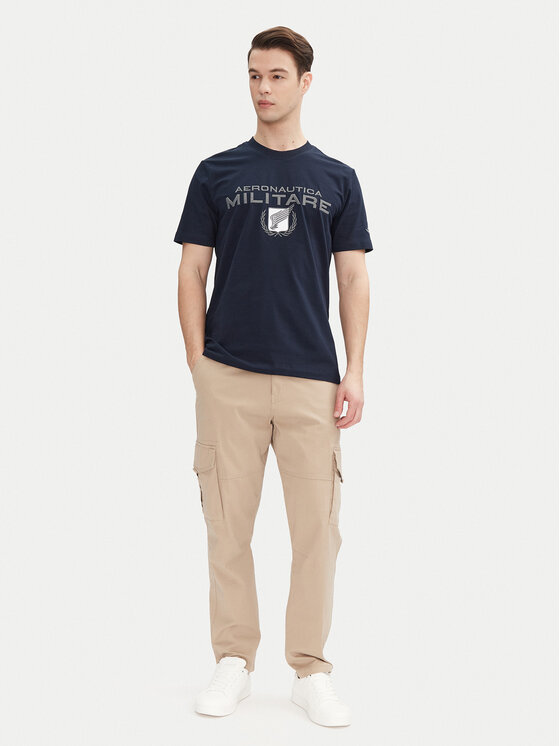 Aeronautica Militare Aeronautica Militare Majica 251TS2379J674 Mornarsko modra Regular Fit