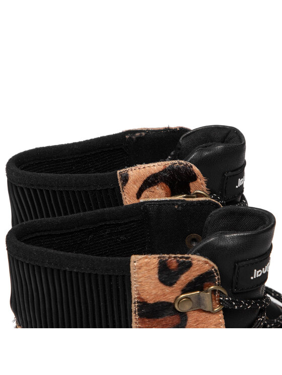 Desigual Desigual Μποτάκια Shoes Biker Leopard 21WSTL02 Καφέ