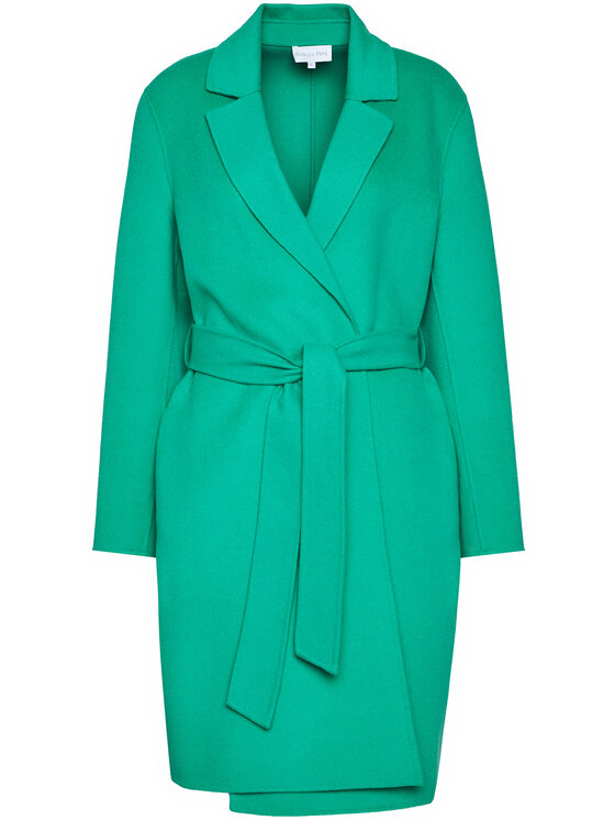 Patrizia Pepe Patrizia Pepe Cappotto di lana 8S0311/A3CU-G491 Verde Regular Fit