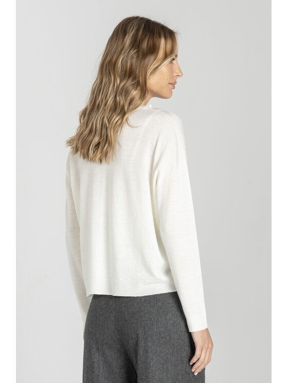 Deni Cler Milano Deni Cler Milano Sweter T-DC-S473-E5-90-11-1 Écru Regular Fit