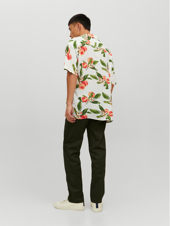 Camicia 12227625 Bianco Relaxed Fit