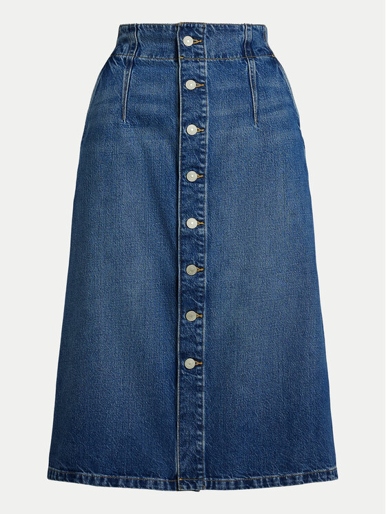 Polo Ralph Lauren Polo Ralph Lauren Jeans suknja 211959036001 Plava Regular Fit