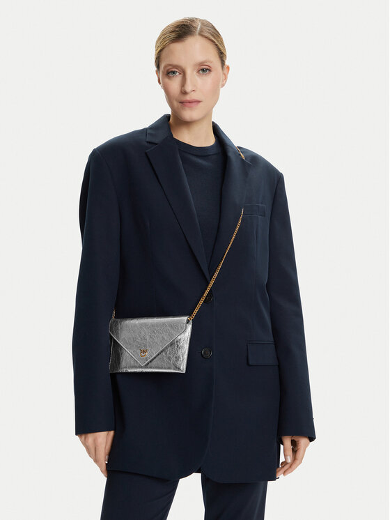 PINKO PINKO Rankinė Flat Purse Mini AI 25-26 PCPL 105347 A2OT Sidabrinė