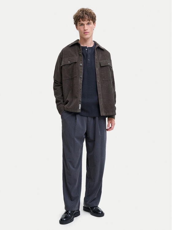 Jack & Jones Jack & Jones S dlhými rukávmi Blutyrell 12266583 Tmavomodrá Regular Fit