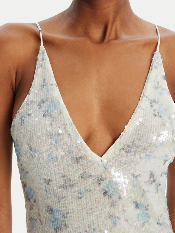 Bardot Bardot Večerné šaty Lois Sequin 59956DB Modrá Slim Fit