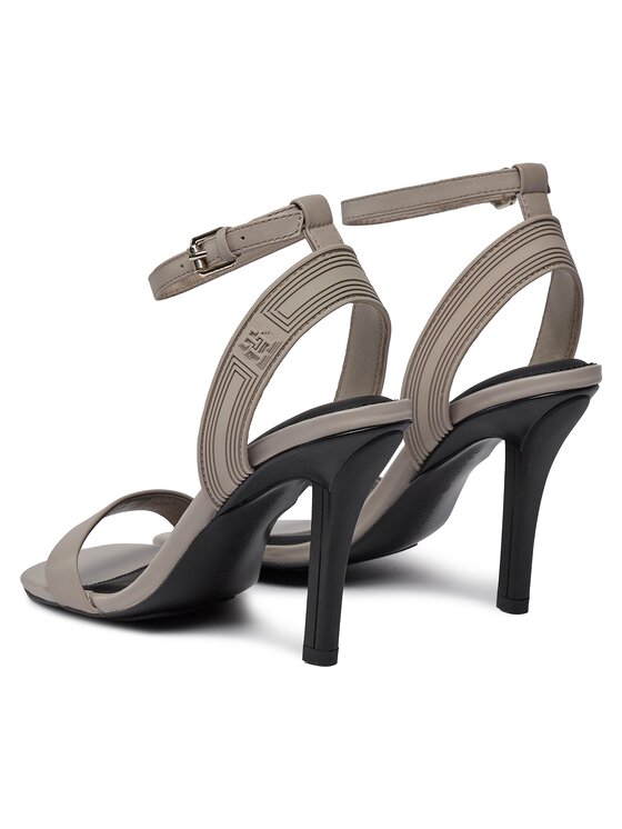 Tommy Hilfiger Tommy Hilfiger Sandale Sporty Leather High Heel Sandal FW0FW07795 Bej