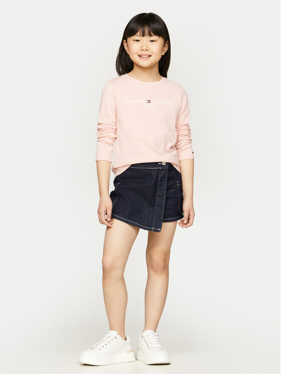 Tommy Hilfiger Bluză Essential KG0KG05247 Roz Regular Fit