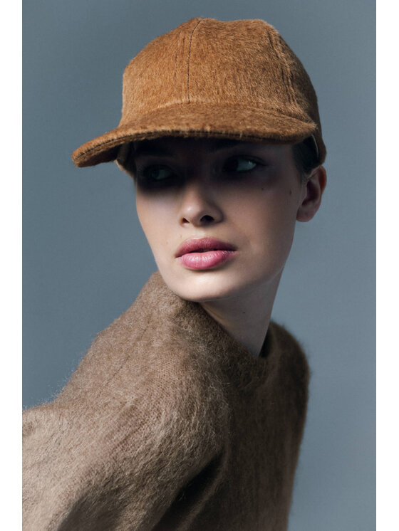 Paris+Hendzel Paris+Hendzel Czapka z daszkiem Milk Chocolate Winter Cap Brązowy