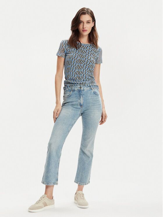 Marella Marella Traperice Fcrop 2413181084 Plava Flare Fit