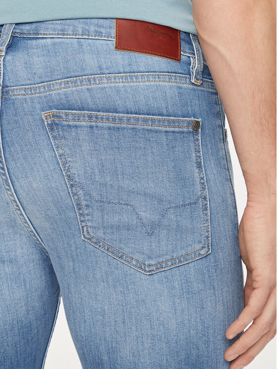 Pepe Jeans Pepe Jeans Džínsové šortky Slim Short PM801080MN8 Modrá Slim Fit