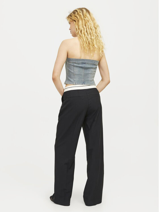 JJXX JJXX Szövet nadrág Ellis 12261522 Fekete Loose Fit