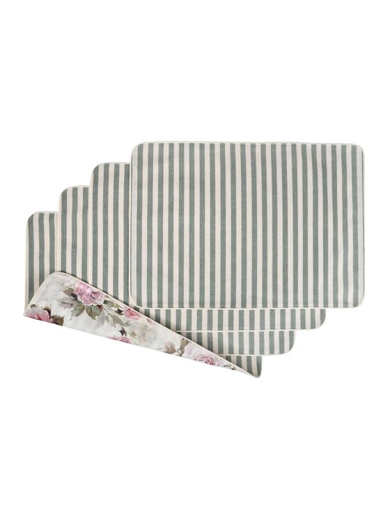 Roseberry Home Roseberry Home Podkładka na stół dwustronna Roselle & Stripes Różowy