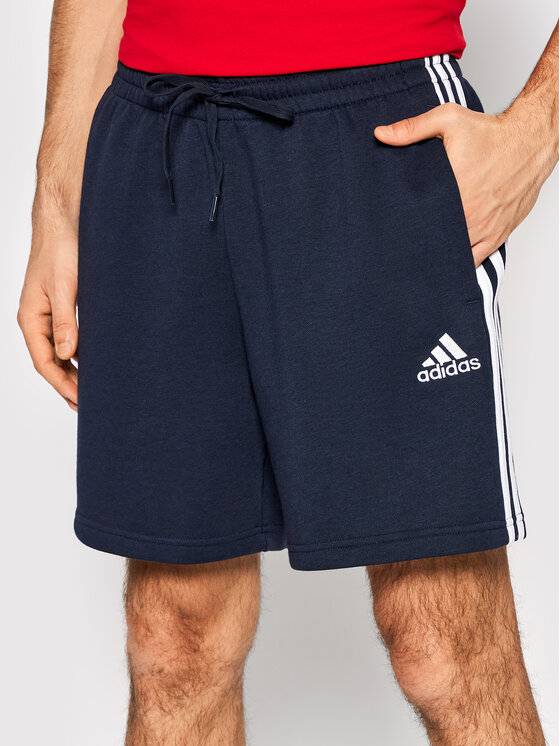 adidas adidas Sportshorts Essentials French Terry 3-Stripes GK9598 Dunkelblau Regular Fit