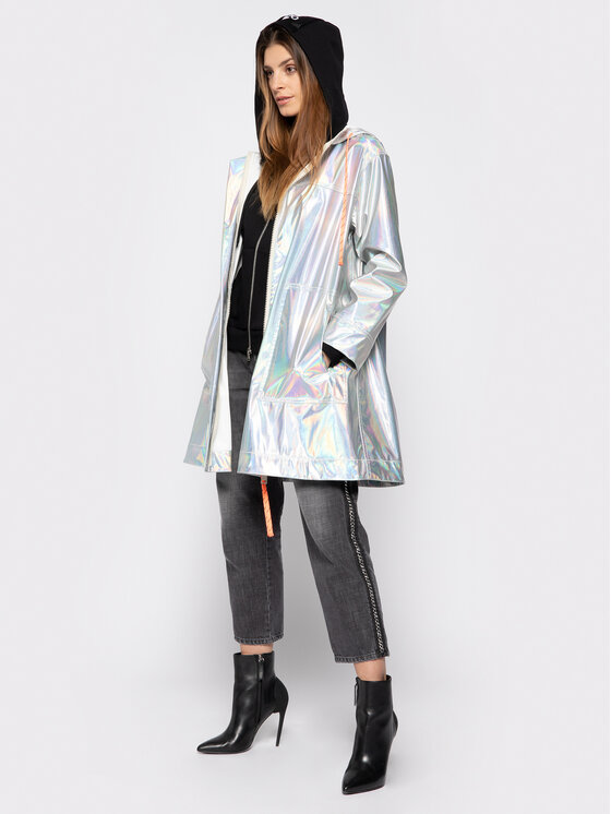 MAX&Co. MAX&Co. Преходно палто Digitale 69019920 Сребрист Regular Fit