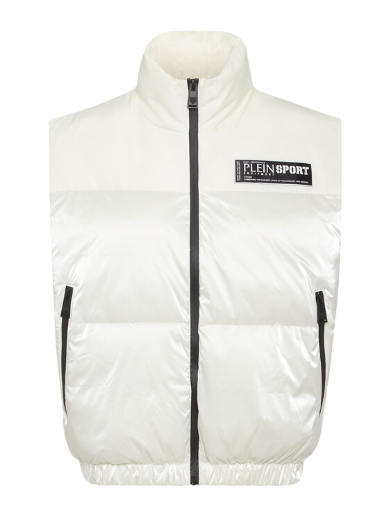 Plein Sport Plein Sport Bezrękawnik 14205 Biały Regular Fit