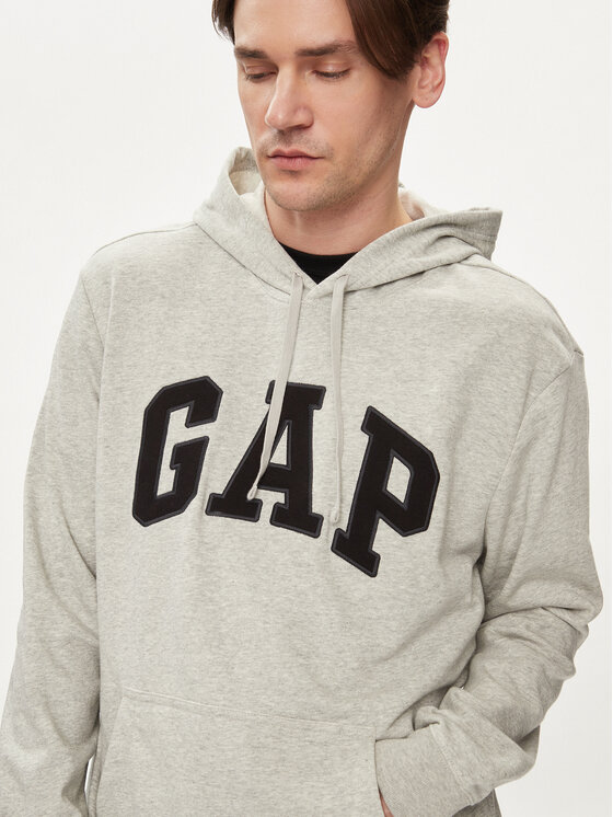 Gap Gap Džemperis ar kapuci 868453-03 Pelēks Regular Fit