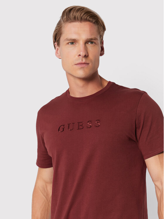 T-shirt M2BP47 K7HD0 Bordeaux Regular Fit