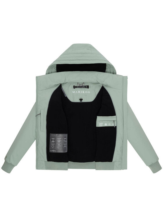 Marikoo Marikoo Kurtka zimowa Mooni Zielony Regular Fit