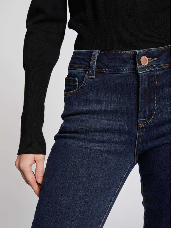 Morgan Morgan Jeans hlače 201-POM.P Mornarsko modra Slim Fit