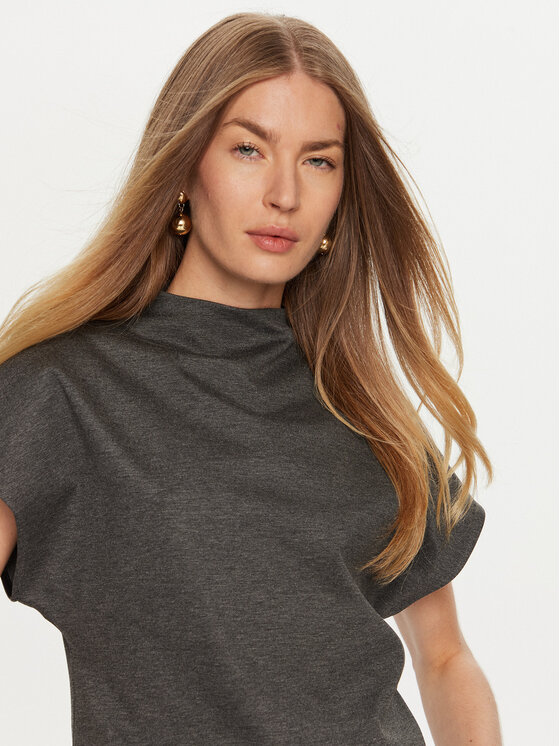 ViCOLO ViCOLO Μπλουζάκι TS0495 Γκρι Regular Fit