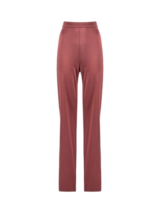 NENETTE NENETTE Chinosy eticau Bordowy Regular Fit