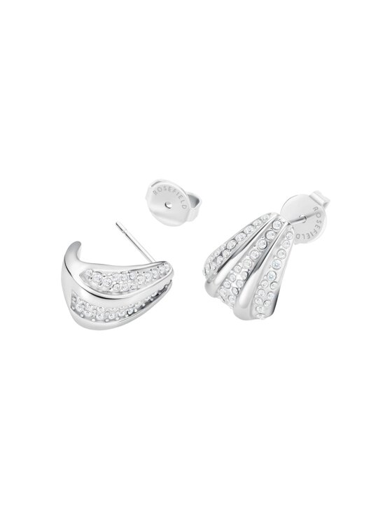 Rosefield Rosefield Kolczyki Pavé Collection Srebrny