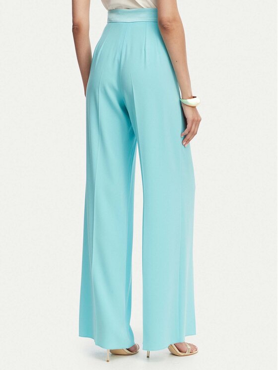 Marella Marella Текстилни панталони Stampa 2613131032 Електриков Straight Fit