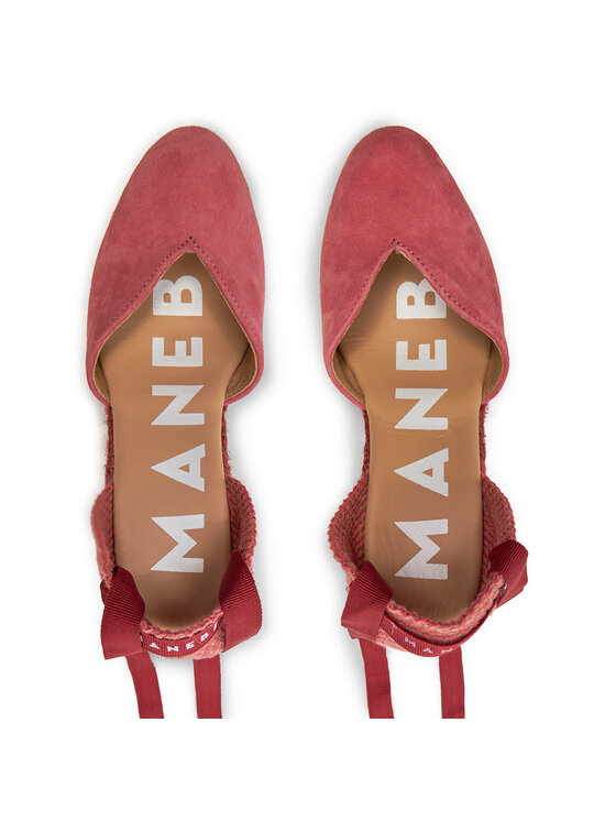 Manebi Manebi Espadrile Hamptons Heart-Shaped Wedge Espadrilles W 2.1 WH Ružičasta