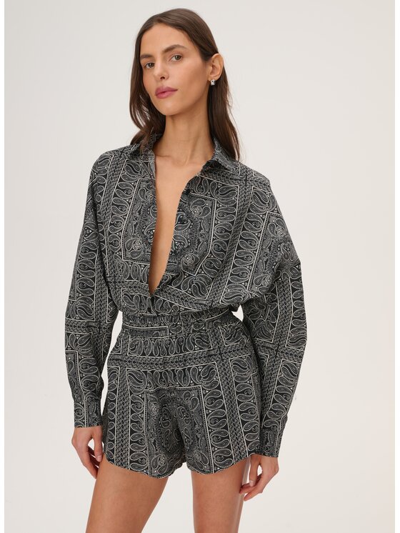 LEBRAND LEBRAND Koszula Meryl Czarny Oversize