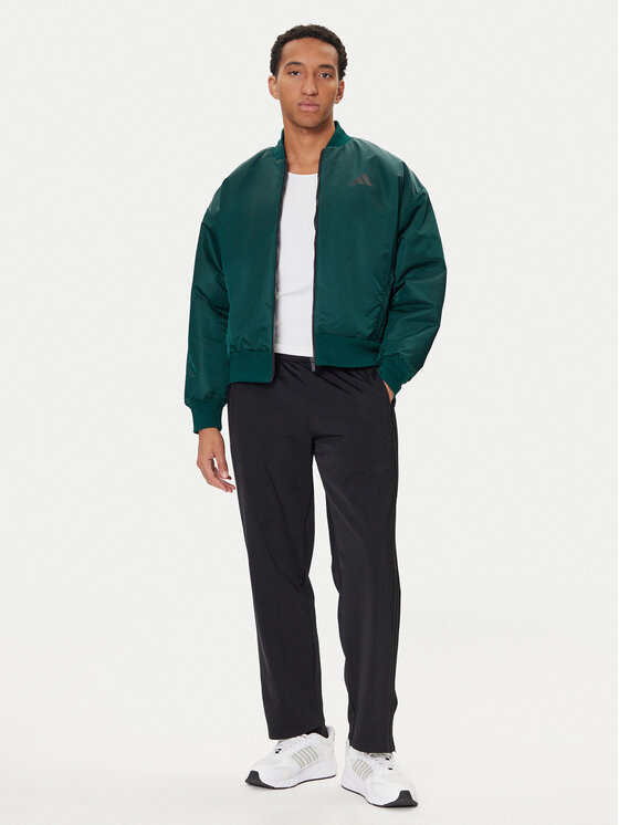 adidas adidas Geacă bomber Stadium JX5637 Verde Loose Fit