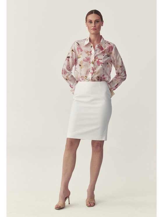 TATUUM TATUUM Midi sukňa MONITA 1 Biela Flare Fit