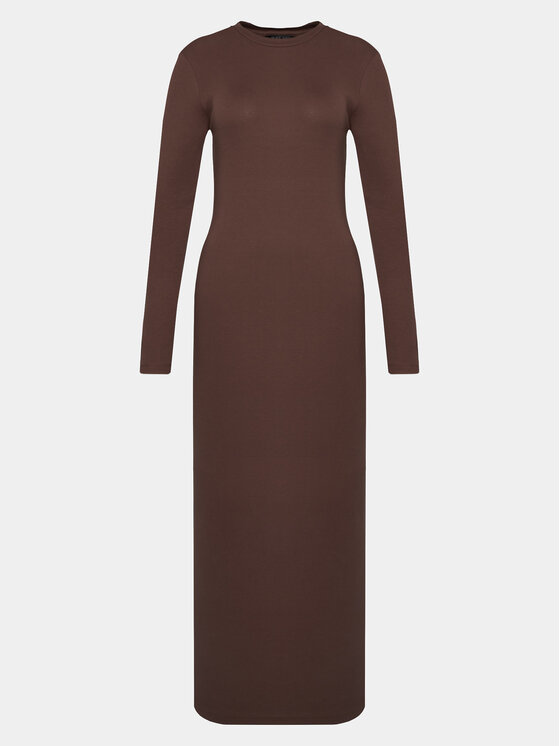 Brave Soul Brave Soul Kleid für den Alltag LDRJ-149ALEX Braun Regular Fit