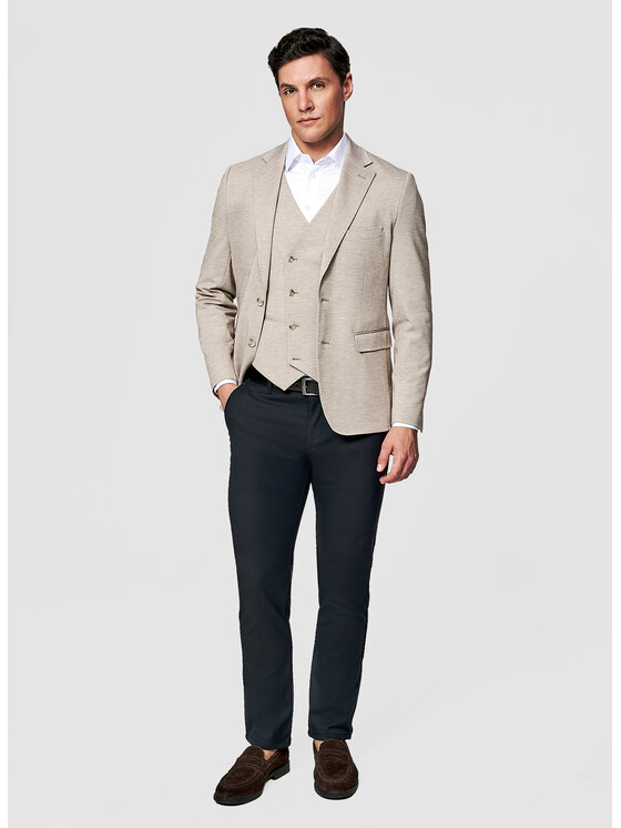 Pako Lorente Pako Lorente Kamizelka P26SF-8X-007 Beżowy Slim Fit