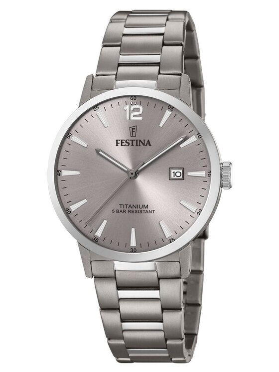 Festina Festina Zegarek F20435/2 Srebrny