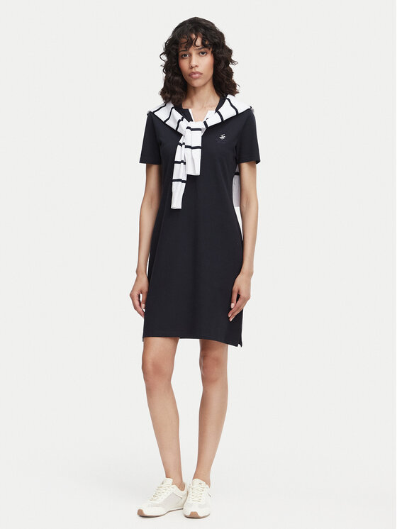 Beverly Hills Polo Club Beverly Hills Polo Club Kleid für den Alltag P-SS26W-ABP526591-0298 Dunkelblau Regular Fit