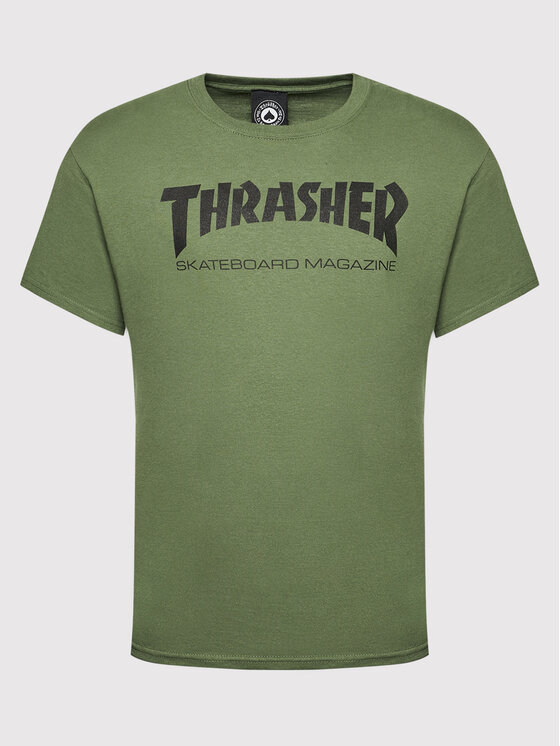Thrasher Thrasher T-krekls Skatemag Zaļš Regular Fit
