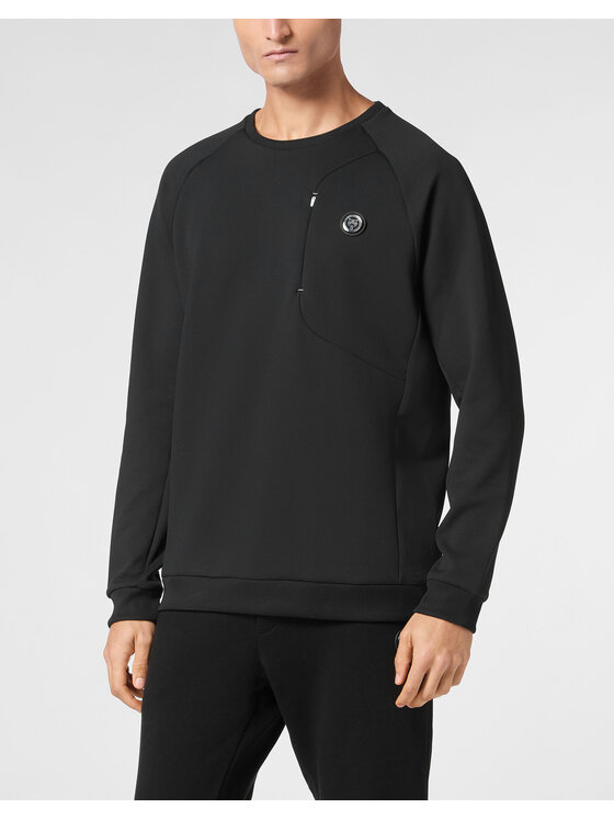 Plein Sport Plein Sport Longsleeve 14153 Czarny Regular Fit