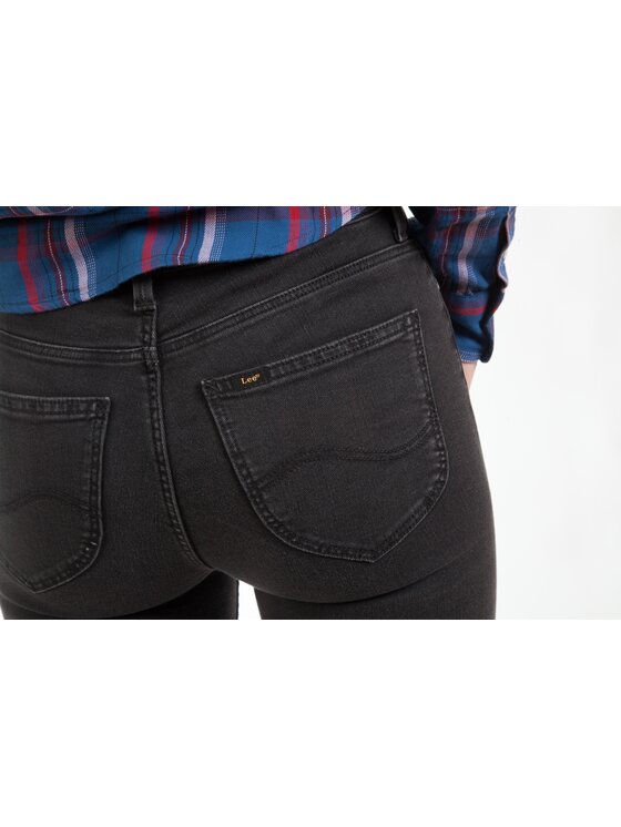 Lee Lee Jeansy L626SHMY Czarny Skinny Fit